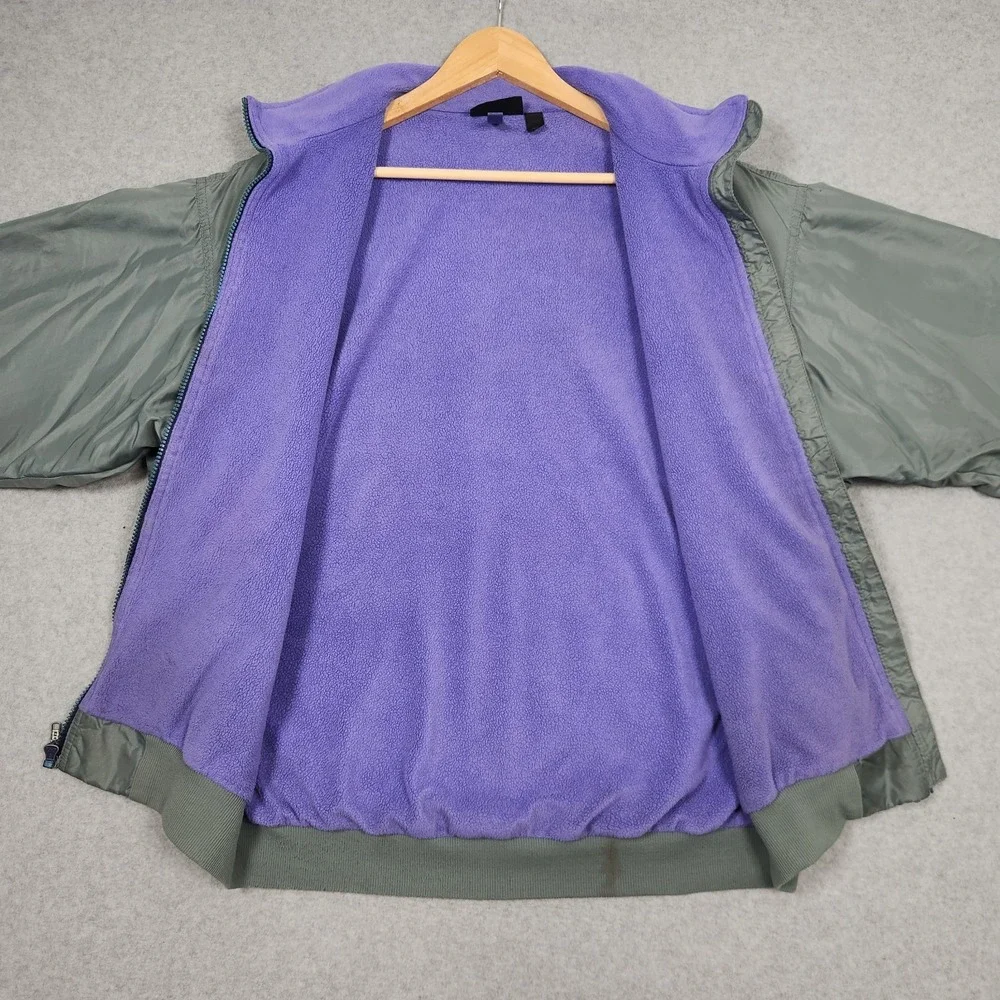 Vintage Patagonia Jacket Mens Large Green Shelled Synchilla Fleece Lined 90s USA